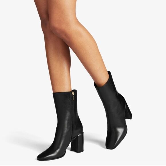 Jimmy Choo Loren 85MM Leather Ankle Boots size 39 - Picture 1 of 16